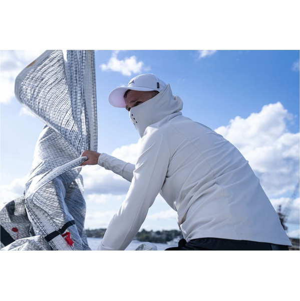 2026 Zhik Mens Motion Long Sleeve Hooded Top ATP-0100-M-PLT - Platinum